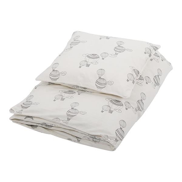 FI-AIRB002SE-1 Junior sengetøj GOTS (100x130 cm) Airballoon White - Filibabba