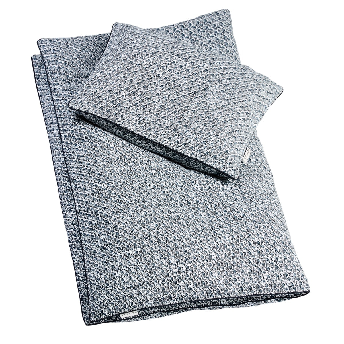 FI-OCB001SE-1 Baby sengetøj GOTS (70x80 cm) Ocean Blue - Filibabba