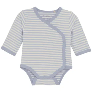 Fixoni body til præmatur - Slå-om - Zen Blue Stripe - Fixoni