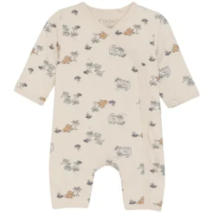 Fixoni heldragt til præmatur - Zen Blue Dino Print - Fixoni