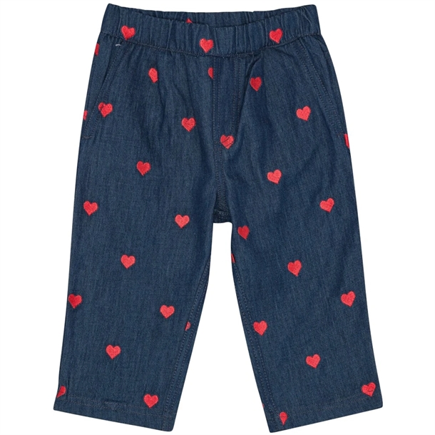Floss-Bukser-Amee-Pants-Mid-Blue-Heart-Hjerter Flöss Bukser - Amee Pants - Mid Blue Heart - Hjerter - Flöss