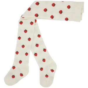 Flöss Strømpebukser - Vera - Pointelle Berry - Flöss