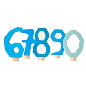 GRIMM'S Dekorative Numre Blå - 6-9 og 0 - GRIMM's