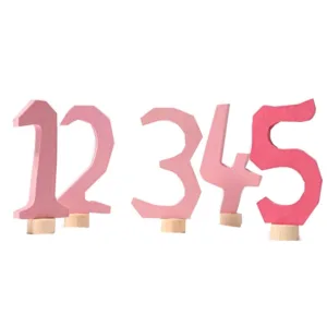 GRIMM'S Dekorative Numre Pink - 1-5 - GRIMM's