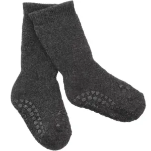 GoBabyGo Strømper - tyk bomuld - Dark Grey Melange - GoBabyGo