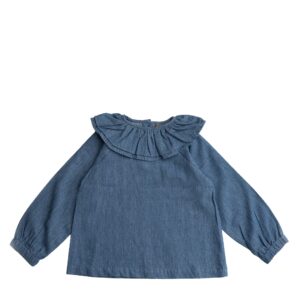 Gunda bluse - denim / 86/92 - Hanevild