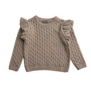 Gunver sweater 20% uld - Crockery / 86/92 - Hanevild