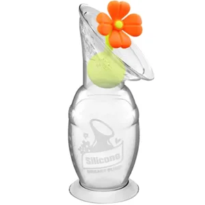 Haakaa brystpumpe Gen. 2 - 100 ml med blomsterlåg - Haakaa