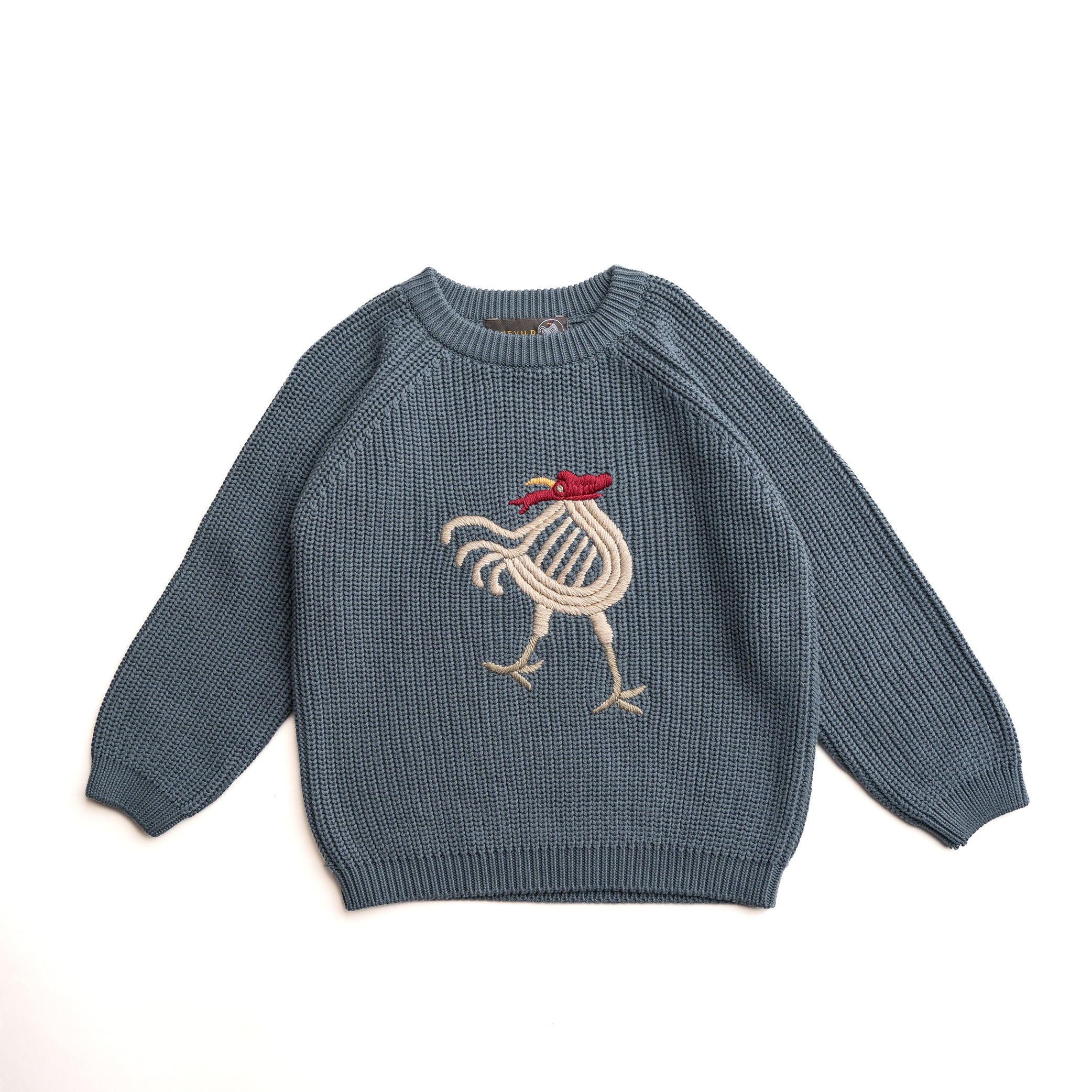 Hanevild_bluse_-_strikket_sweater-Blouses-HV1360-6 Hanevild bluse - strikket sweater - Stormy weather / 86/92 - Hanevild