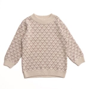 Hjerte bluse til børn - Summer sand / 86/92 - Hanevild