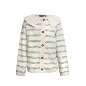 Hjerte cardigan - Shale green / 98 - Hanevild