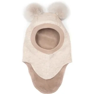 Huttelihut Elefanthue - Uld/bomuld - 2-lags - Alpaca kvaster - Sand Melange - Huttelihut