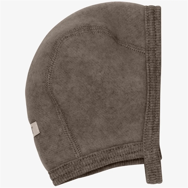 Huttelihut-Hue-Bonnet-Brown-Melange Huttelihut Hue - Bonnet Wool Fleece - Brown Melange - Huttelihut