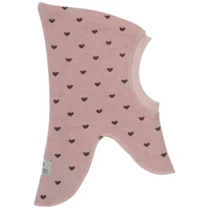 Huttelihut Hue Uld - Broderede Hjerter - Fawn - Huttelihut