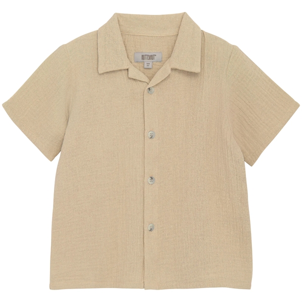 Huttelihut-Skjorte-Kortaermet-Muslin-Irish-Cream Huttelihut Skjorte - Kortærmet - Muslin - Irish Cream - Huttelihut