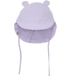 Huttelihut Solhat m. ører Muslin Orchid Petal - Huttelihut