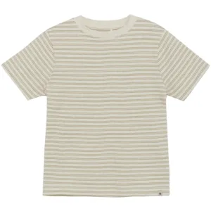 Huttelihut T-Shirt SS Melange Rib - Irish Cream - Huttelihut