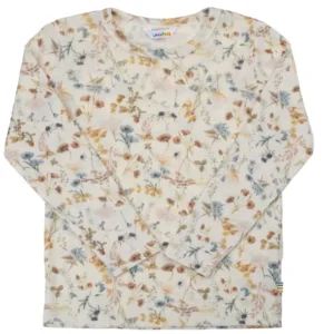 Joha Bluse - Uld - Blomsterprint Off White - Joha