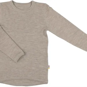 Joha Uld Bluse Uld Rib Sesame Melange - Joha