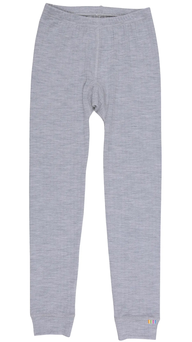 Joha-Leggings-Uld-Rib-Meleret-Graa Joha Leggings Uld Rib Meleret Grå - Joha