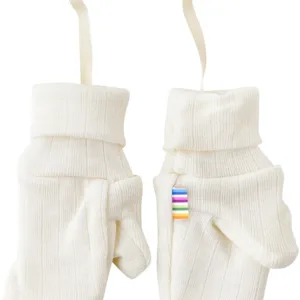 Joha Luffer Uld Hvid m/ tommelfinger - Joha