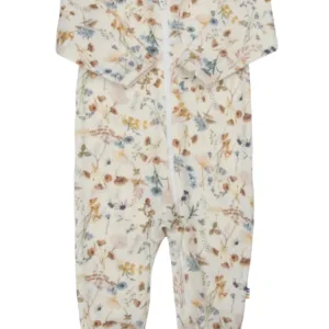 Joha Natdragt - Uld - Blomsterprint Off White - Joha