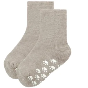 Joha Strømper - Uld kravlestrømper m. anti-slip - Sand - Joha