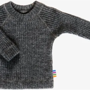 Joha Uld Bluse - Rib Strik - Mørkegrå - Joha