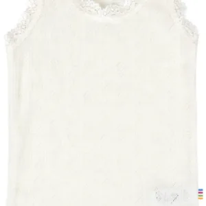 Joha uld-silke undertrøje - Pointelle - hvid - Joha