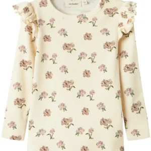 Lil Atelier Bluse Gavo Eko Turtledove Peony - Lil Atelier