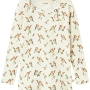 Lil Atelier Bluse NMFGAVO ELI Turtledove Bird - Lil Atelier