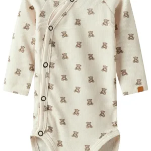 Lil Atelier Body - Sidelukning - NbnGavo - Turtledove Teddy Bear - Lil Atelier