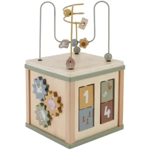 Little Dutch Aktivitetskube Little Farm - Trælegetøj - Little Dutch