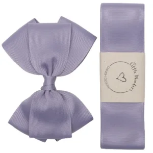Little Wonders Dåbsbånd Becca Grosgrain Støvet Lilla - Little Wonders
