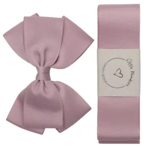 Little Wonders Dåbsbånd Becca Grosgrain Støvet Rosa - Little Wonders
