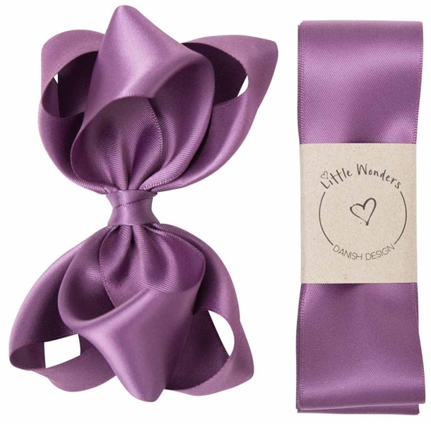 Little-Wonders-Daabsbaand-Bellis-Silke-Satin-Amethyst Little Wonders Dåbsbånd Bellis Silke Satin Amethyst - Little Wonders