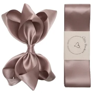 Little Wonders Dåbsbånd Bellis Silke Satin Chokolade - Little Wonders