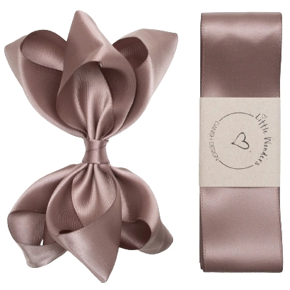 Little-Wonders-Daabsbaand-Bellis-Silke-Satin-Chokolade Little Wonders Dåbsbånd Bellis Silke Satin Chokolade - Little Wonders