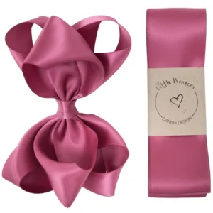 Little Wonders Dåbsbånd Bellis Silke Satin Victorian Rose - Little Wonders
