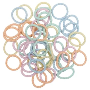 Little Wonders Mini Elastikker Wilma Pastelfarvede 50 stk. - Little Wonders