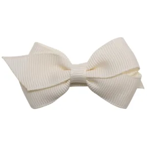 Little Wonders Sløjfe Viola 6 cm Grosgrain - Antique Hvid - Little Wonders