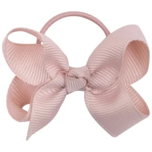 Little Wonders Sløjfe på elastik Lucca 5 cm Grosgrain - Vanilla - Little Wonders