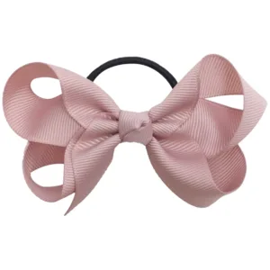 Little Wonders Sløjfe på elastik Luna 8 cm Grosgrain - Støvet Rosa - Little Wonders