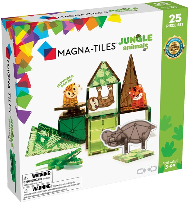 Magna-Tiles-Jungle-Dyr Magna-Tiles - Jungle Dyr - 25 stk. - Magna-Tiles