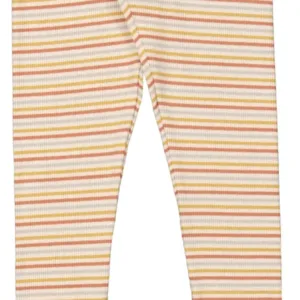 MarMar Leggings Modal Rib Autumn Stripe Mix - MarMar Copenhagen