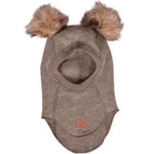 Mikk-Line Elefanthue m. pom pom Melange Denver - Mikk-Line