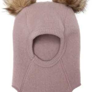 Mikk-Line Elefanthue m. pom pom Twilight Mauve - Mikk-Line