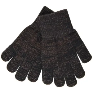 Mikk-Line Handsker - Sort med glimmer - Mikk-Line