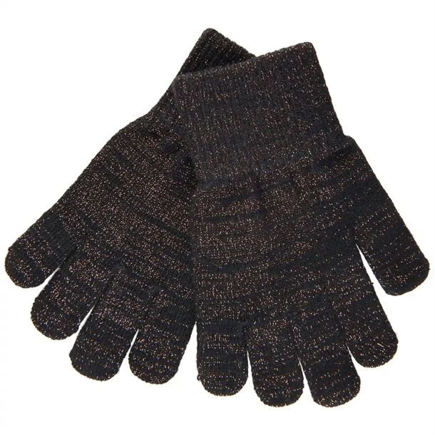 Mikk-Line-Handsker-Sort-med-glimmer Mikk-Line Handsker - Sort med glimmer - Mikk-Line