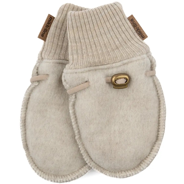 Mikk-Line-Luffer-Uld-Melange-Offwhite Mikk-Line Luffer - Uld - Melange Offwhite - Mikk-Line